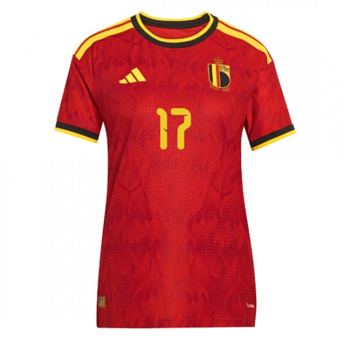 Belgien Charles De Ketelaere #17 Hemmatröja Dam VM 2026 Kortärmad
